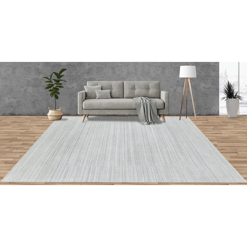 Area Rug in Gray, Rectangle 8' x 10'