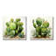 Désert vert Cactus Impression I - ensemble de 2 décorations murales florales-383393060-383393066