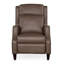 Fauteuil inclinable manuel en cuir véritable Tricia-86701000
