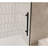 Frameless Shower Door 56-60 "W X 60" H, 1/4 "(6 Mm) Clear Tempered Glass, Explosion Proof Film, Stainless Steel Handle, Matte Black-123210060
