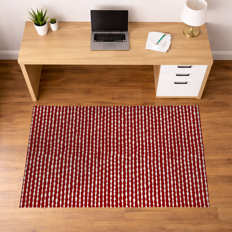 Tapis de bureau décoratif Play Way, L 60 po x P 36 po, Rouge canneberge