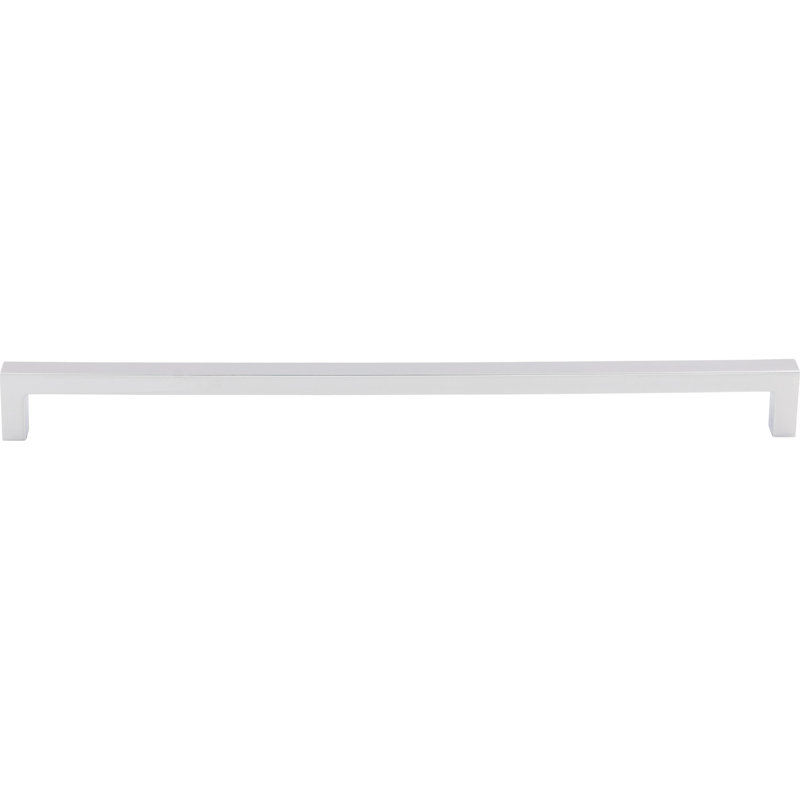 Square Bar pull, Polished Chrome, 12 5/8" Center to Center