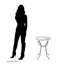 Arbus Glass Top End Table