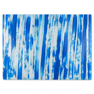 Paint Strokes Glass Chopping Board