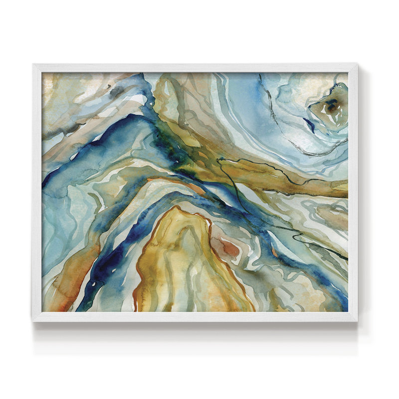 Géo Formation I - Reproduction encadrée - Restickable, H 8 po x l 10 po, Blanc