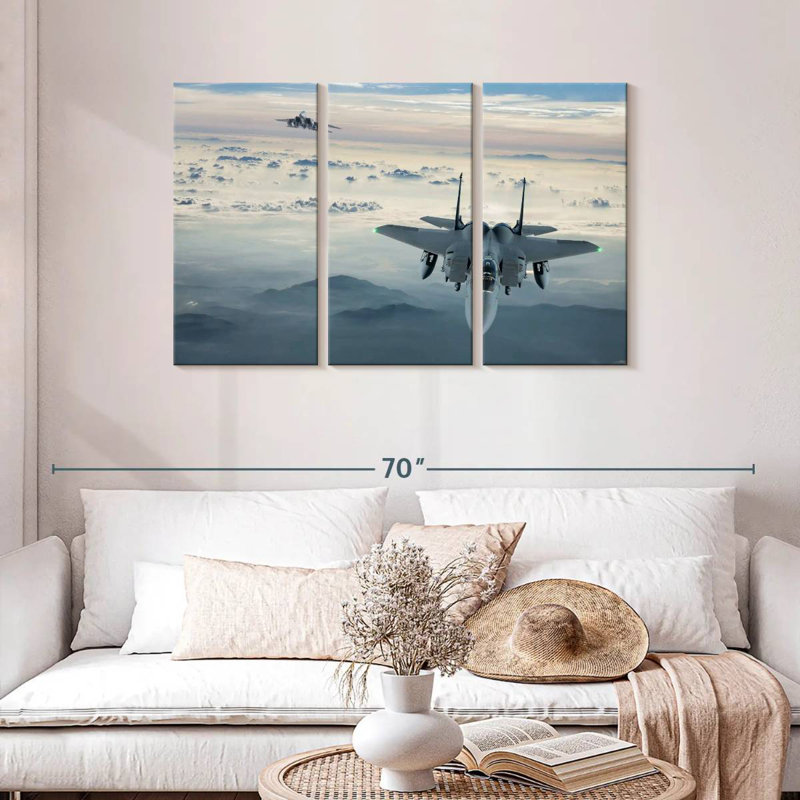 Mait F-15 Fighter Jet, 28" H x 45" W