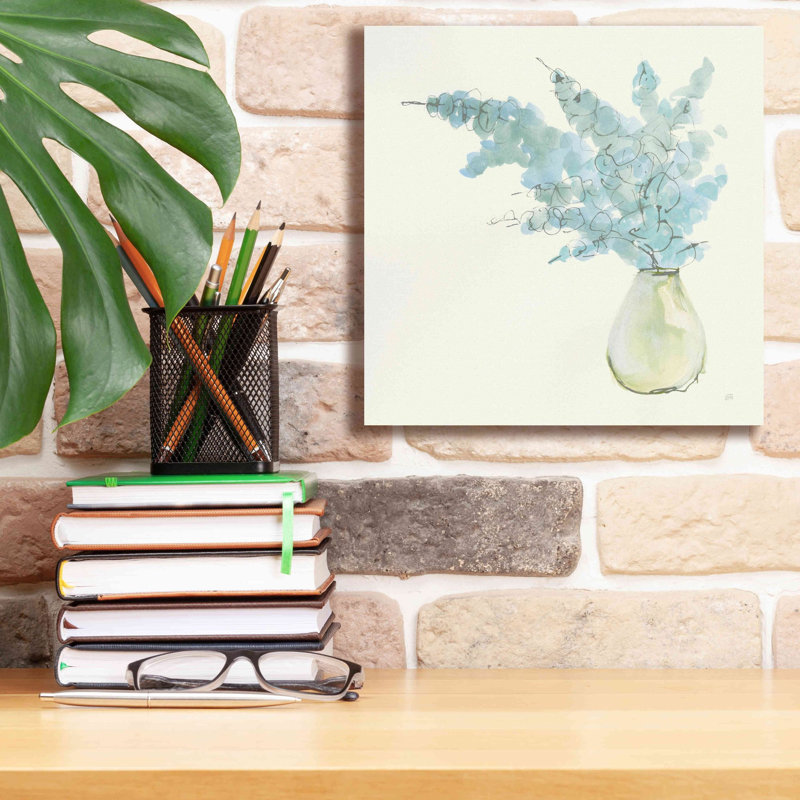 «Plant Eucalyptus I» par Chris Paschke, estampe numérique sur toile, H 12 po x l 12 po x P 0,75 po