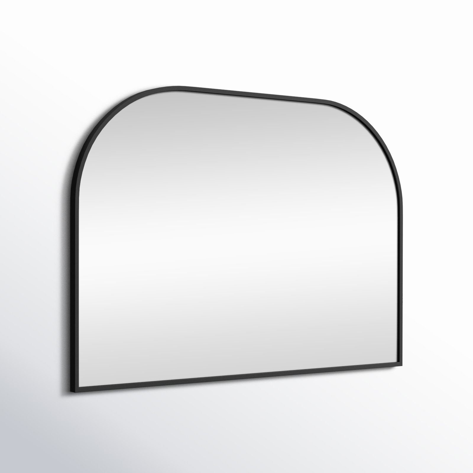 Sabine Metal Wide Arch Wall Mirror, Black, 30" x 40"