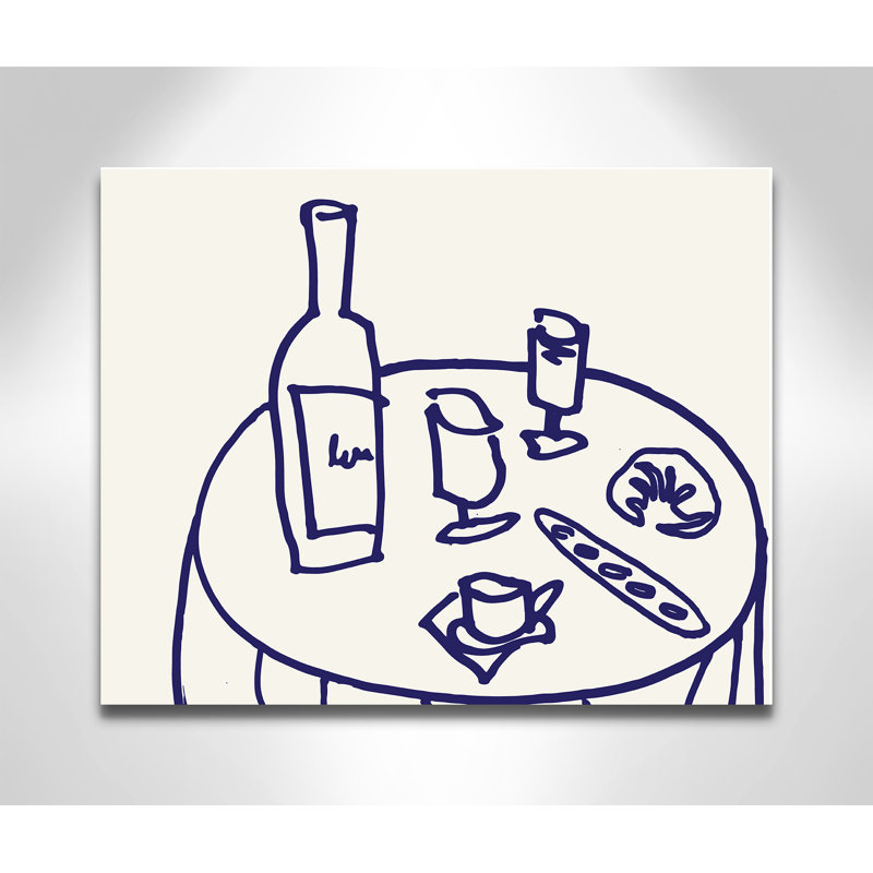 Impression de table par Corinne Rose Design, Ne s’applique pas, L 20 po x H 16 po, Toile tendue