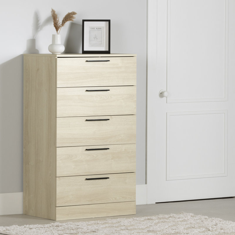 Step One Essential 5-Drawer Chest , Gray Oak/Not Sturdy