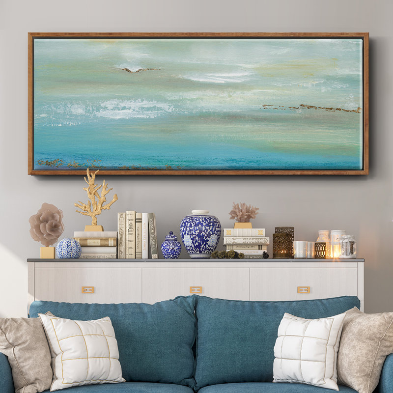Distant Horizon- Framed Canvas, 8" H x 20" W