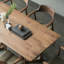 Table de salle à manger rectangulaire en bois massif-840869414