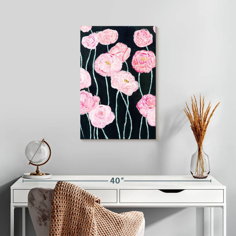 Coquelicots roses Harnek, H 24 po x l 16 po