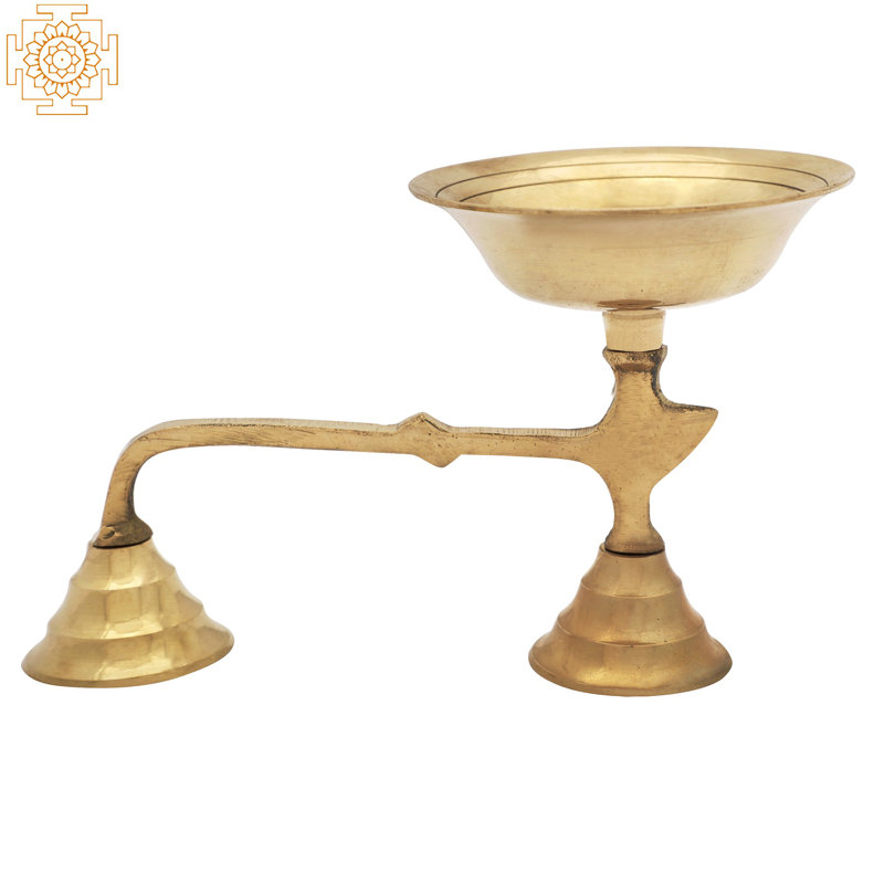 Brass Dhoop Dani Incense Burner with Handle - Naga Serpent Design Ritual Holder for Puja, Home Fragrance & Ambient Décor​