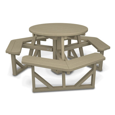 POLYWOOD Park 36" Round Picnic Table