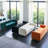 84.25" Modern Tufted Soft Velvet Round Arm Sofa for Living Room-1093682748