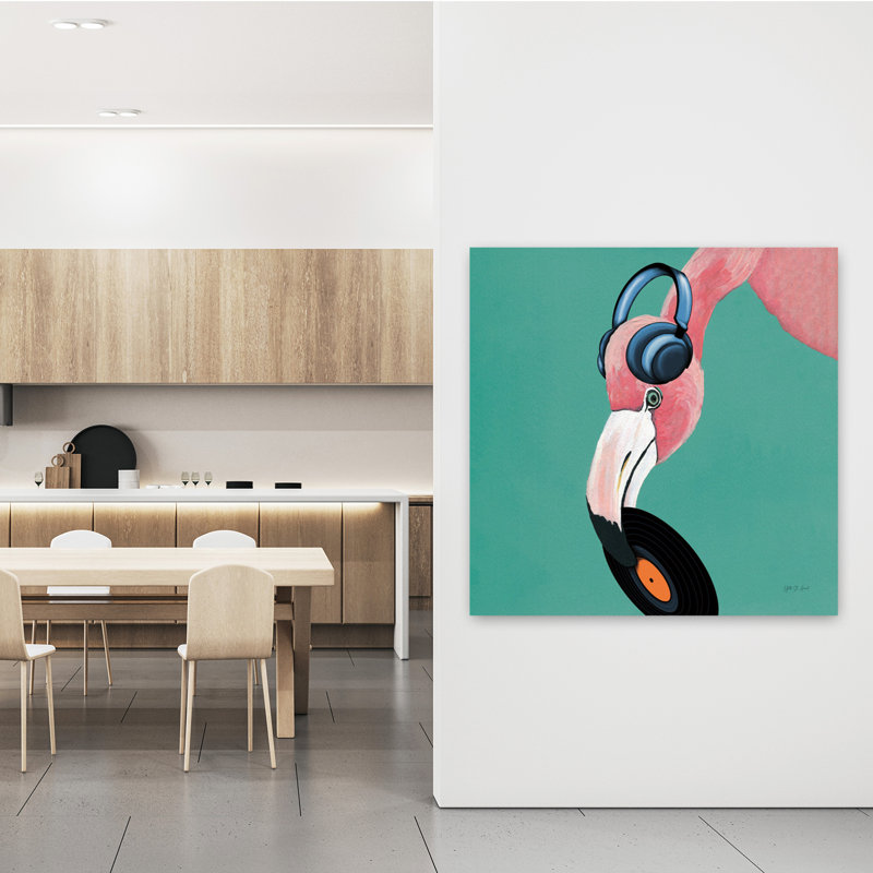 Wild Iv Sq, art fantaisiste tropical, H 48 po x l 48 po