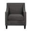 Fauteuil d'appoint Hilga Erica avec garniture cloutée chromée-722825223