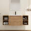Ensemble de meuble-lavabo mural simple 52 po avec plateau en céramique Narnby-1481189856-1494290473
