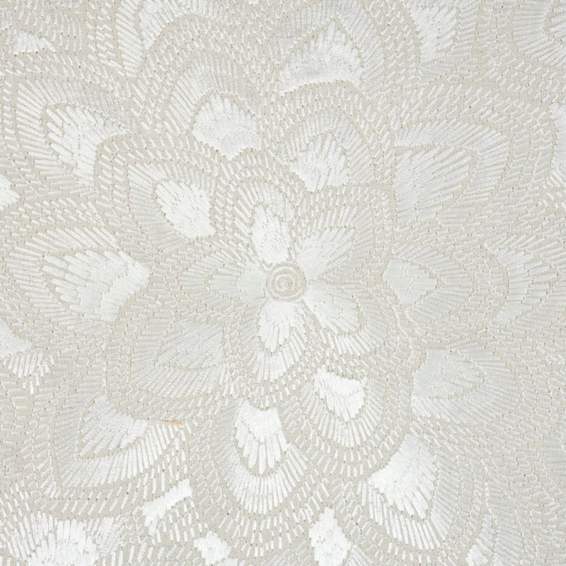 Lotus Embroidery Fabric, Pearl