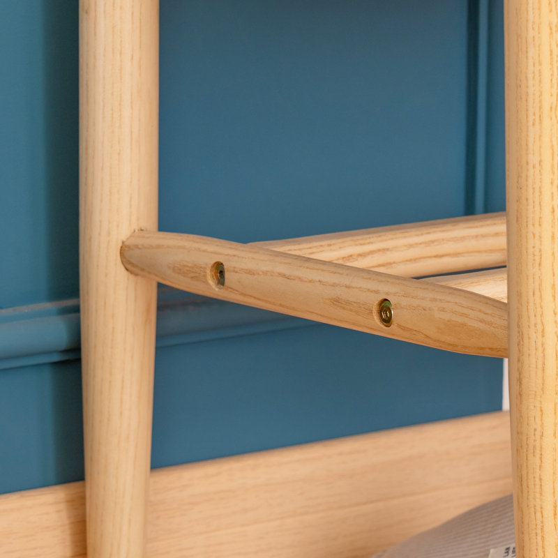Maceus Solid Wood Entryway Bench with Shoe Storage, Wood