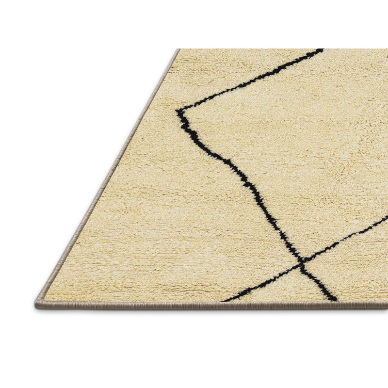 Tapis décoratif multicolore à motif abstrait, Rectangle 8 pi x 12 pi