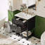 Meuble-lavabo avec lavabo en céramique et rangement Vintage Wave Design-1602914935