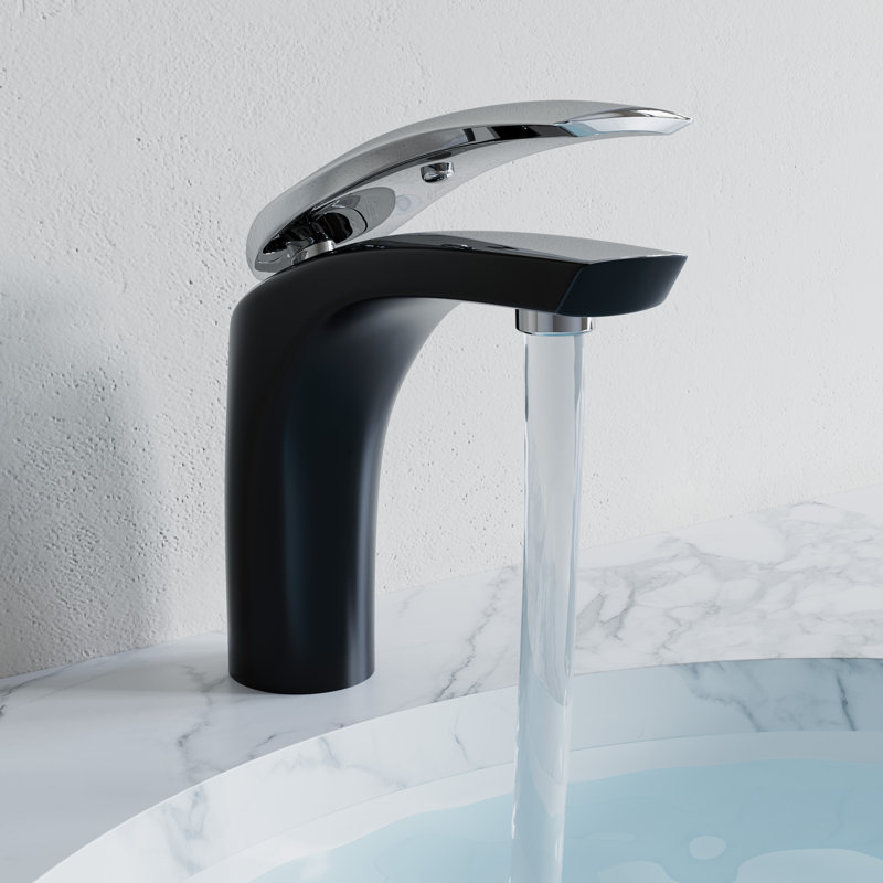Single-handle Bathroom Faucet, Black