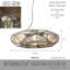 Lustre 8 lumières Metropolitan Geo-Gem