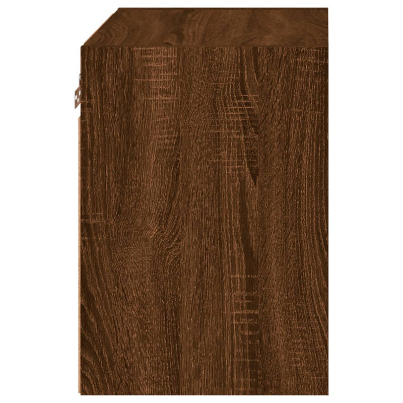 Nitam Unfinished with Fireplace Included, Brown Oak