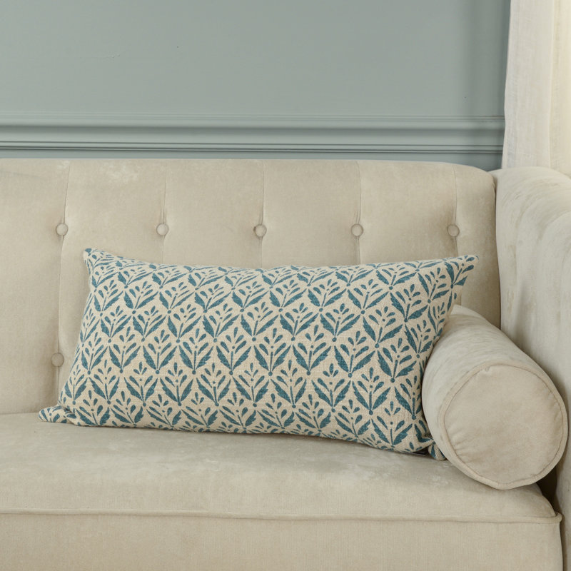 Coussin en coton, Polyester, Sarcelle