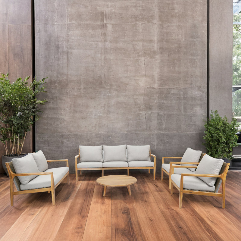5 Piece Sofa Seating Group With Cushions