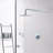 Wall Mounted Shower Faucet in Chrome(Valve Included)