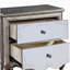 Table de chevet 2 tiroirs Champagne antique