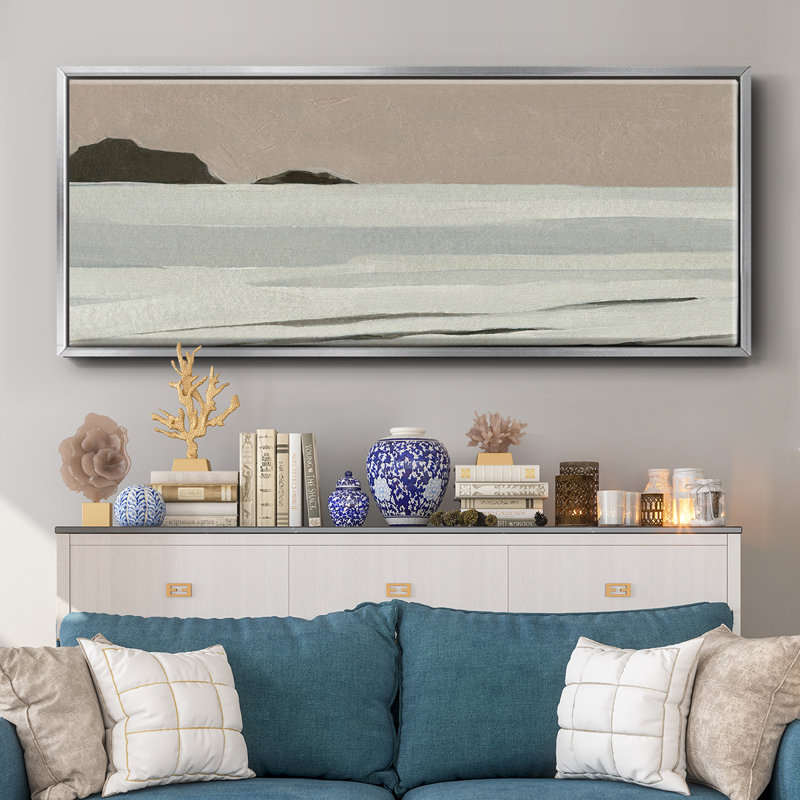 «Mute Tonal Horizon I», toile encadrée, H 20 po x l 50 po