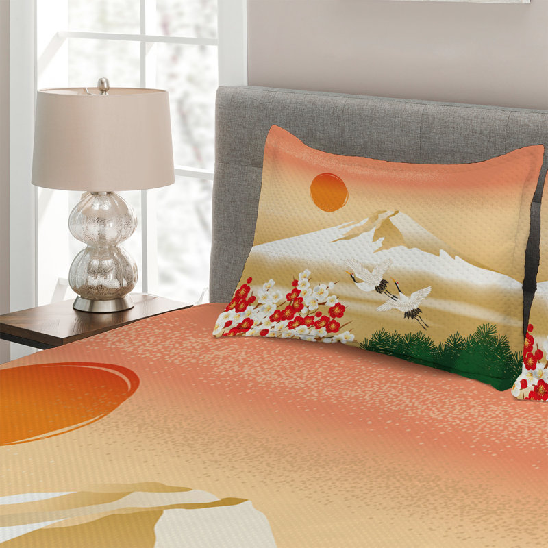 Eclectic Polyester Coverlet, King Bedspread + 2 Shams