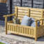 Wooden Under Seat Storage Bench-88183805
