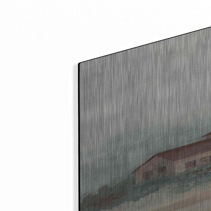 «House In Country» par Cindy Jacobs, art de luxe en métal «House In Country» par Cindy Jacobs, H 36 po x l 24 po