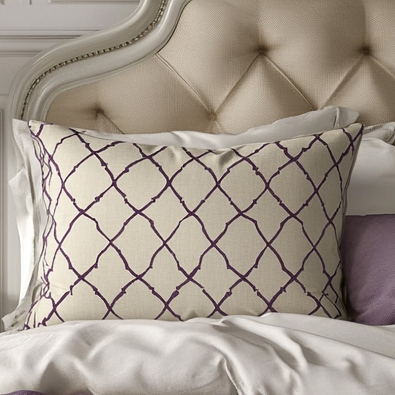 Diamond Grid Throw Pillow