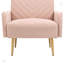Chaise de salon avec pieds en métal