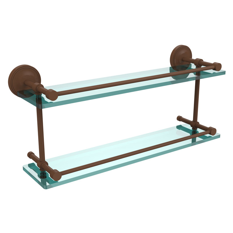 Alcott 2 Piece Tiered Shelf, Antique Bronze