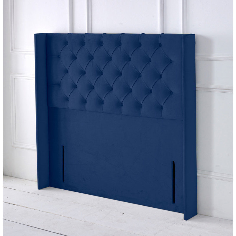 Upholstered Headboard, Blue, Single (3')