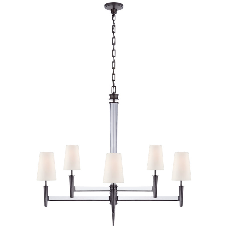 Thomas O'Brien Lyra Two Tier Chandelier, Bronze