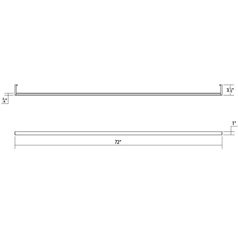 Thin-Line 2 - Light LED Bath Bar, Satin Black