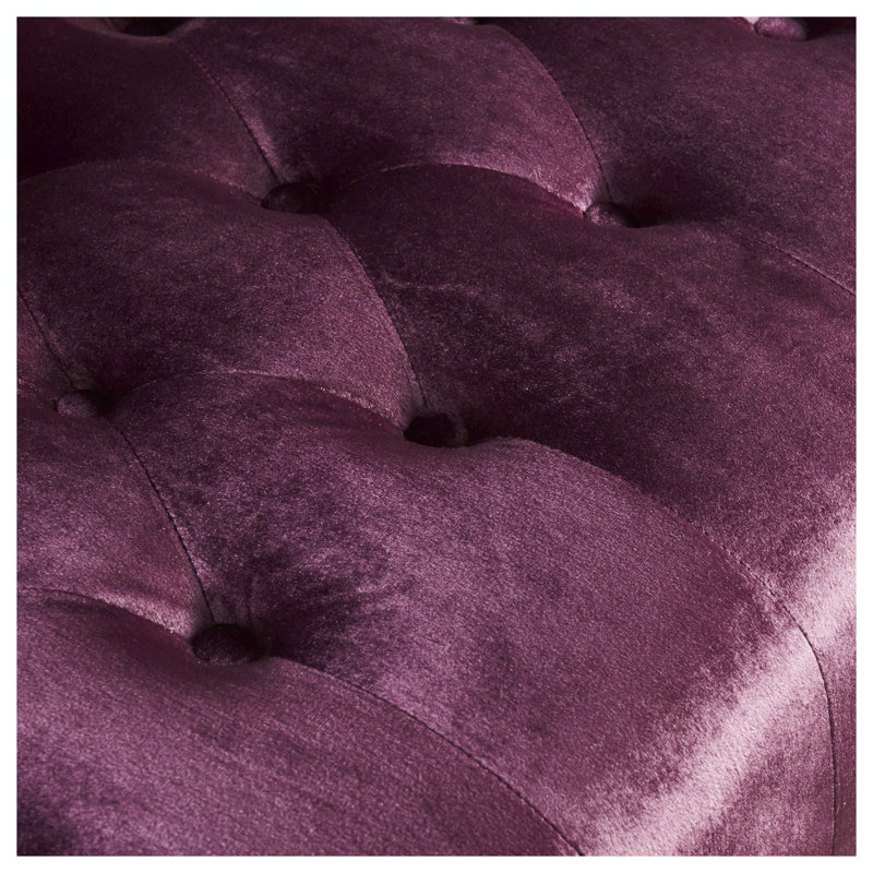 Causeuse en velours Raisin