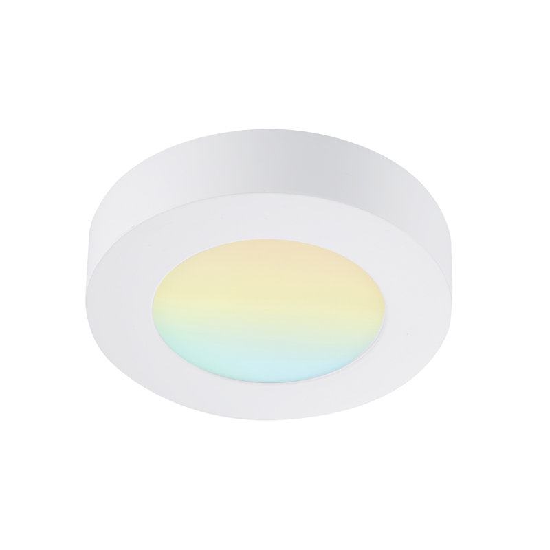 Plafonnier encastré à DEL 5,5 po, Blanc, H 2,36 po x l 5,51 po x P 5,51 po