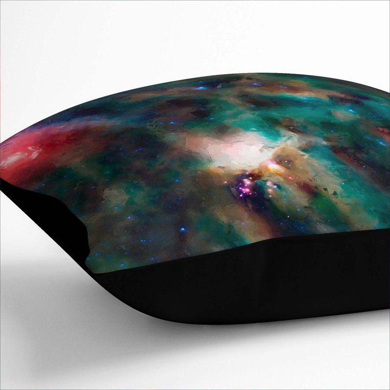 Universe Vol.22 Cushion with Filling, 40cm H x 40cm W x 15cm D, Black