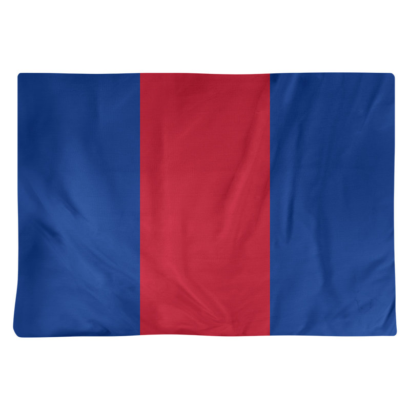Récapitulatif 18" à rayures de football New England, Blue/Scarlet Red