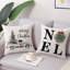  Housse de coussin géométrique en lin