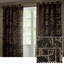 Bamboo Geometric Jacquard Lined Eyelet Curtians-121936677-121936679